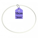 KOVOVÝ Prsteň PRE LAVAČOV SNÍKOV Prsteň MACRAME BIELY 15CM