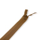 Alfa nedeliteľný krytý zips, svetlohnedá, 25 cm