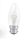 Anglická Sviečková Žiarovka B35 230V B22 25W Transparentná 22mm