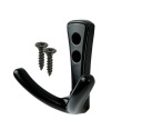 Dvojitý vešiak Anchor, zamak, skrutkovaný, čierny