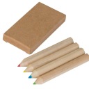 Mini pastelky 4 farby v ekologickej krabičke