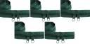 Špirálový zips páska 5 mm zips zelený FĽAŠA 5 metrov + 10 zipsov