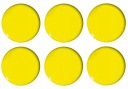 MAGNETY NA CHLADNIČKU 6 kusov 30mm žltý TETIS
