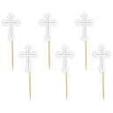 Biele zberačky KRÍŽOV kríž Communion Krst x6