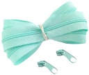 Špirálová páska na zips 3 mm zips MINT 1 meter + 2 zipsy