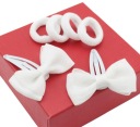 SADA OZDOB NA VLASY 6 KS BIELE MAŠKY