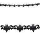 Hodvábny papier GIRLAND BATS čierny HALLOWEEN 4m