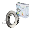 V-TAC očko GU10 okrúhle pohyblivé saténové VT-779-SN-RD