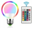 FAREBNÁ ŽIAROVKA RGB E27 LED 9W 16 FAREB + DIAĽKOVÉ OVLÁDANIE