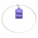 KOVOVÝ Prsteň PRE LAVAČOV SNÍV Prsteň MACRAME BIELY 7CM