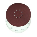 Kotúče na suchý zips 225 mm P100 brúsny papier 10 ks otvory otvory žirafa kotúč
