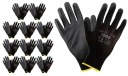 Mechanické pogumované pracovné rukavice 12 párov Ochranné 9