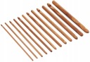 Karbonizované BAMBUSOVÉ HÁČKY 3mm-10mm 12ks HQ