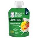 Gerber Organic Plant-tastic Mang, broskyňa, kokosový dezertný penový dezert 80g