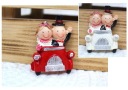 Keramická figúrka NOVO VYROBENÁ 6x4 cm DVA VZORY - 1 ks