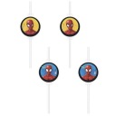 Slamky na pitie pre superhrdinu SPIDERMAN, 4 ks