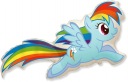 Fóliový BALÓN Poník RAINBOW DASH Poník NARODENINY Hel