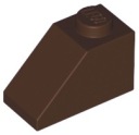LEGO 3040 DRÁŽKOVÉ STRIEŠKY 2x1 tmavohnedá NOVINKA (1g)