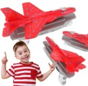 V2 KLZÁR LIETADLO S ODPAĽOVAČOM STYROFOAM DETS FIGHTER ČERVENÝ.