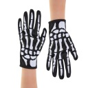 Čiernobiele rukavice na halloweenske kocky