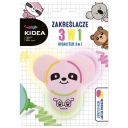 1x Zvýrazňovač s postavičkou 3v1 3 farby v jednom