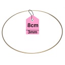 KOVOVÝ Prsteň PRE LAVAČOV SNÍKOV ZLATÝ PRSTEŇ MACRAME 8CM