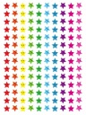 Motivačné nálepky s veselými hviezdičkami, 140 ks