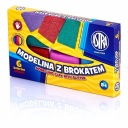 Modelovacia hmota s trblietkami Astra, 6 intenzívnych farieb