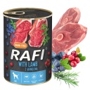 DOLINA NOTECI RAFI Vlhčené krmivo pre psov Jahňacie mäso 400g