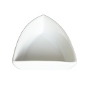 Biela porcelánová miska na šalát, TROJUHOLNÍK, 10 cm, dip, omáčka, ramekin, pohár, miska