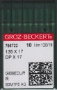 Groz-Beckert strojové ihly dvojihlové 135x17 120 GOLD 10 ks