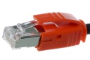 Zástrčka Telegartner RJ45, kategória 6A, oranžový kryt