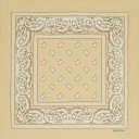 Bandana bandana bandana béžová paisley šatka
