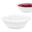 BIELA ​​OPÁLOVÁ MISKA NA ŠALÁT HLBOKÁ MISKA 17CM okrúhla MISKA POLIEV.