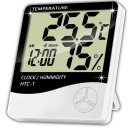 DIGITÁLNY TEPLOMER Vlhkomer METEOSTANICA HODINY Vlhkomer