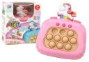 Batériový jednorožec Pop It Sensory Game Lights Sounds Pink