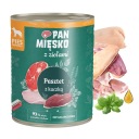 PAN MEAT with Herbs mokré krmivo pre psov Paštéta Duck 800g