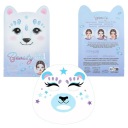 TOP MODEL BEATY Kozmetická maska ​​Blue Polar Bear