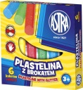KRUHÁ PLASTIKA S GLITROM 6 farieb - ASTRA