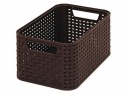 Hnedý kôš na ratanový štýl S Curver Container