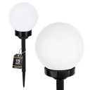 SOLAR LED Záhradná lampa, BIELA ​​GUĽA, 15 cm