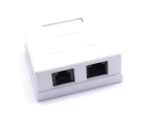 RJ-45 RJ-11 POVRCHOVÁ SIEŤOVÁ ZÁSUVKA, BIELA