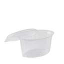 OVÁLNE PLASTOVÉ NÁDOBKY S viečkom 100ml (100) ČERVENÝ PLAST