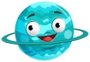 NÁLEPKA NA OKENNÉ SKLO ZRKADLO PLANET SPACE