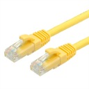 LAN UTP Cat.6A RJ45 sieťový kábel, žltý, 0,3 m