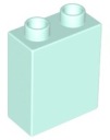LEGO DUPLO 76371 TEHLA 1x2x2 svetlá aqua NOVINKA (10g)