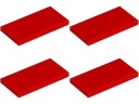 LEGO TILE 87079 TILE 2x4 červená (4g) 4 ks.