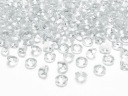 DIAMANTOVÉ KONFETTI DIAMANTY na stôl priehľadné kryštály 12 mm 100 ks