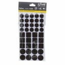 Sada 120 ks nábytkových podložiek BLACK FELT