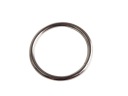 Kovový kožený prsteň 40/4 mm strieborný 1 ks